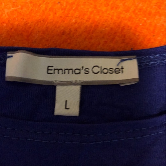 *3for$30* Emma’s Closet blue blouse made in USA - Picture 3 of 5